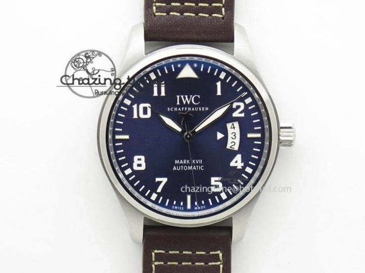 MIROTIME 0413 HighQuality Mark XVIII IW327010 SS M+F 1:1 Best Edition Brown Dial on Brown Leather Strap A 7049